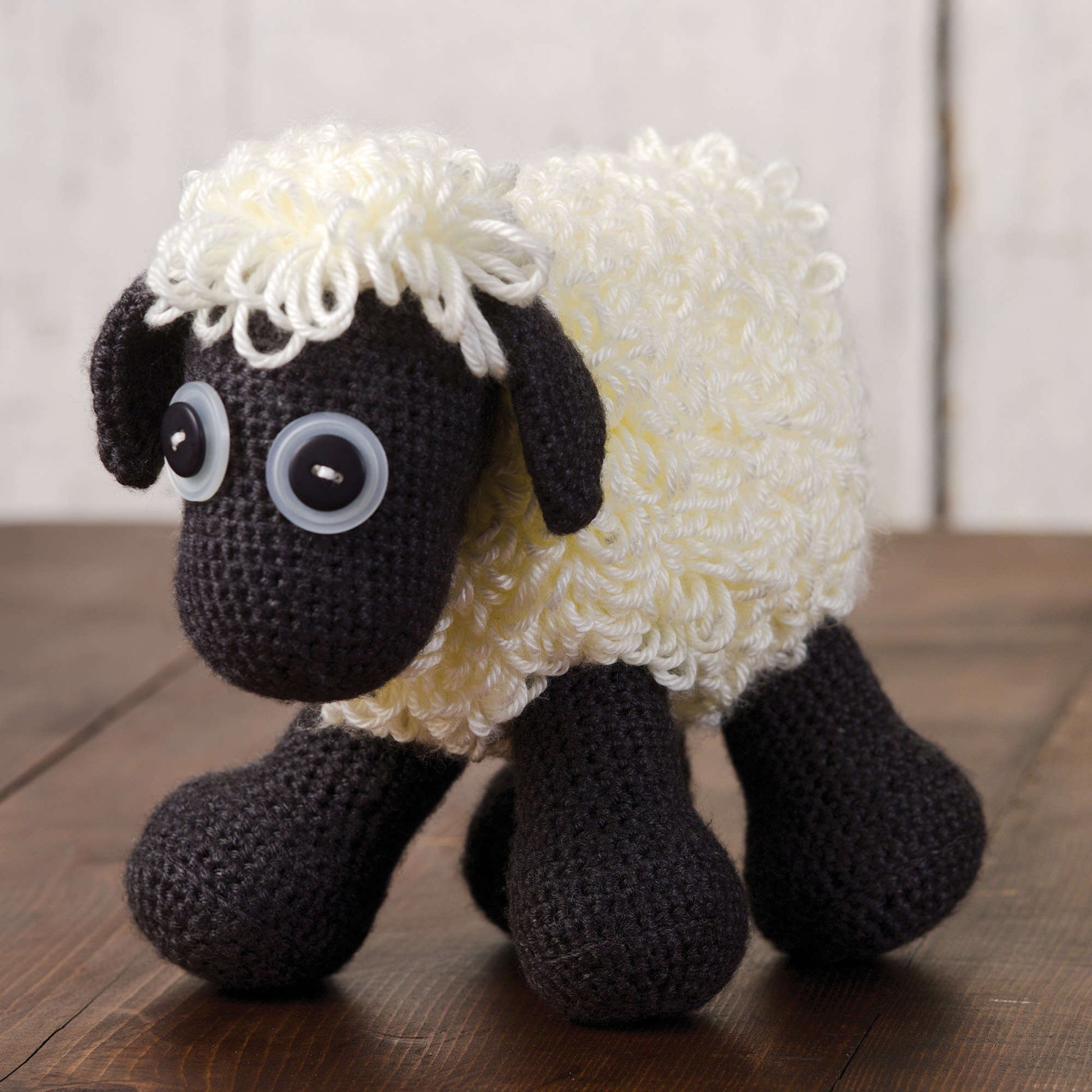 Free Caron Sheep Toy Crochet Pattern