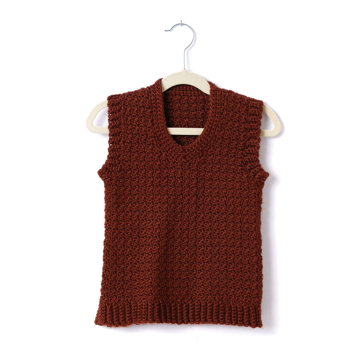 Crochet Vest made in Caron Simply Soft yarn