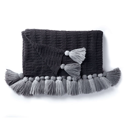 Caron Crochet Tasseled Throw Version 1