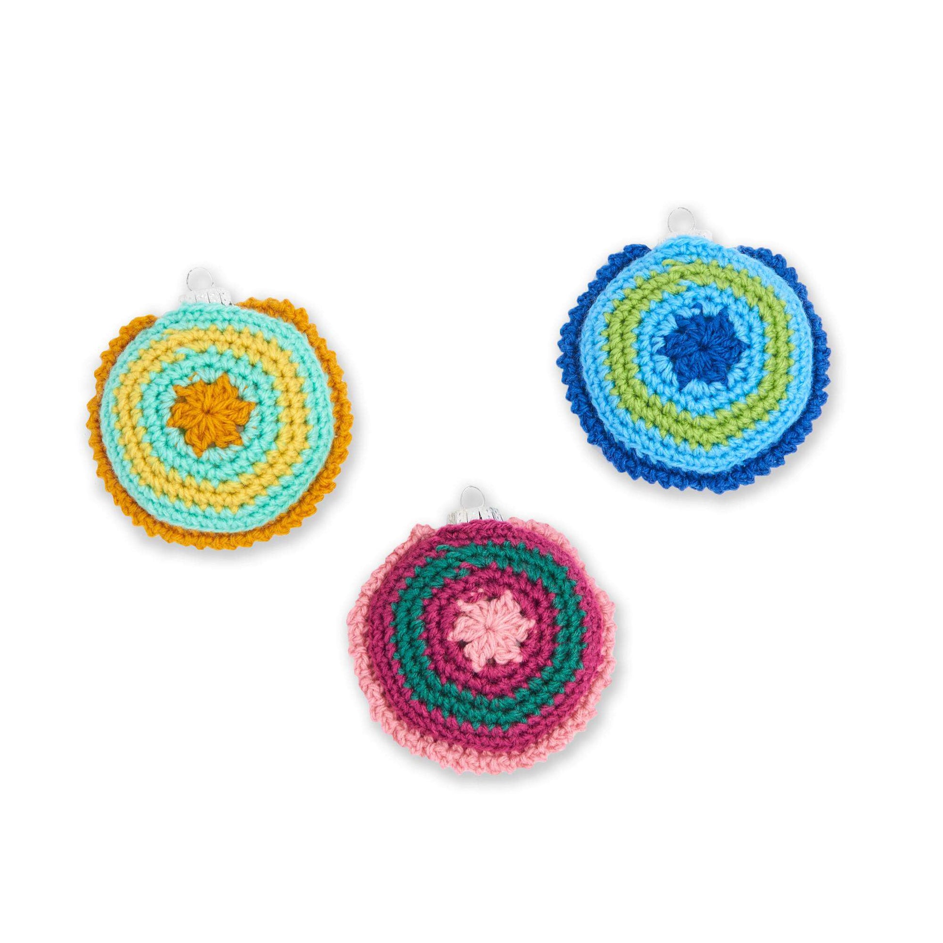 Free Caron Radiating Rings Crochet Ornaments Pattern