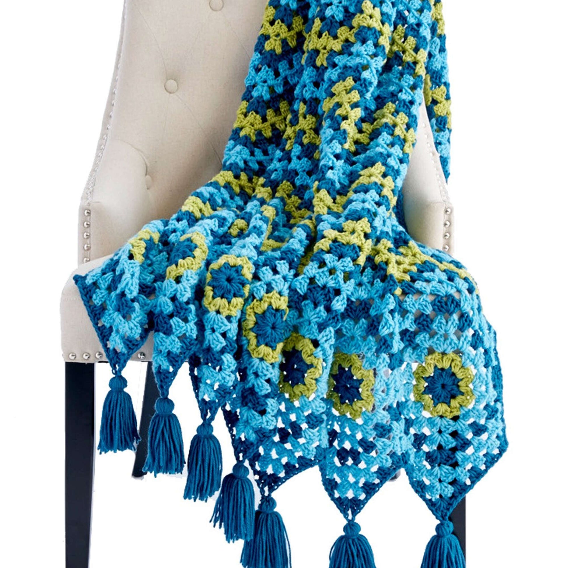 Free Caron Waving To Granny Crochet Blanket Pattern
