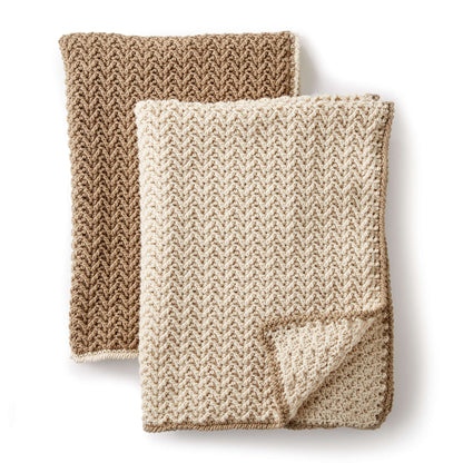 Caron Crochet Texture Lap Blanket Crochet Blanket made in Caron One Pound yarn