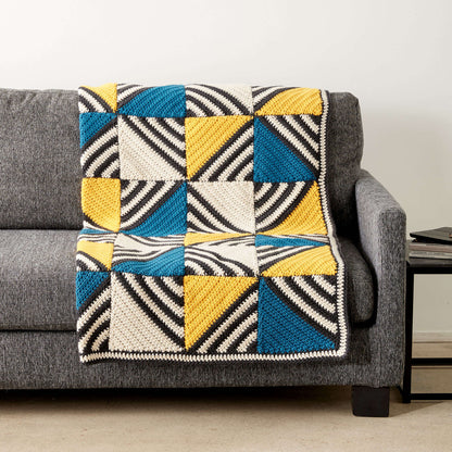 Caron Crochet Tilt-A-Whirl Afghan Single Size