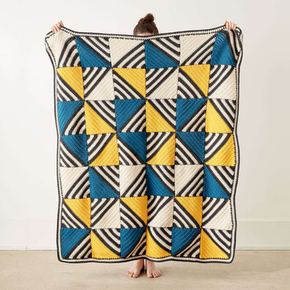 Caron Crochet Tilt-A-Whirl Afghan Single Size