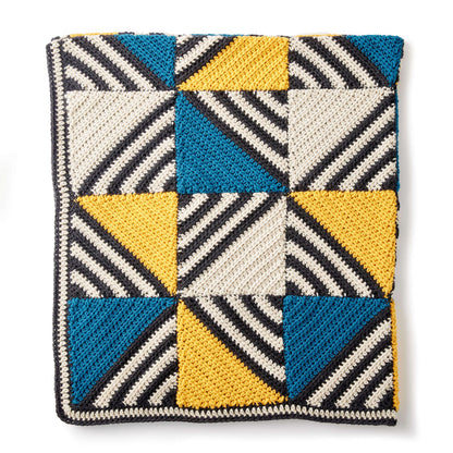 Caron Crochet Tilt-A-Whirl Afghan Single Size