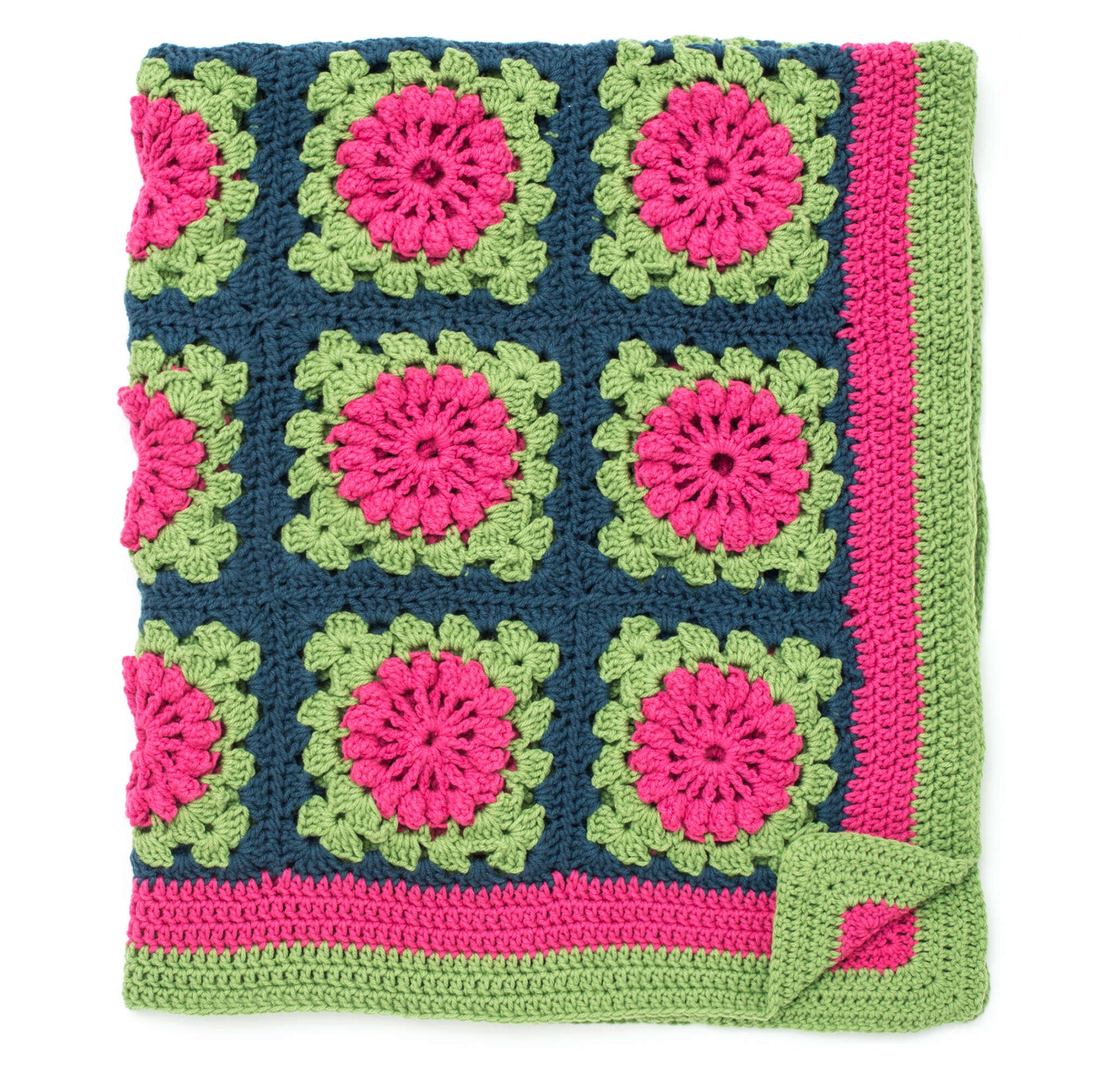 Caron Petal Pops Crochet Blanket Single Size