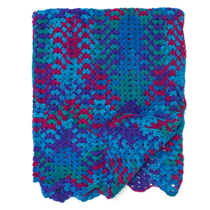 Caron Granny Stitch Chevron Blanket Single Size