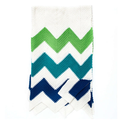 Caron Zig-Zag Crochet Blanket Single Size
