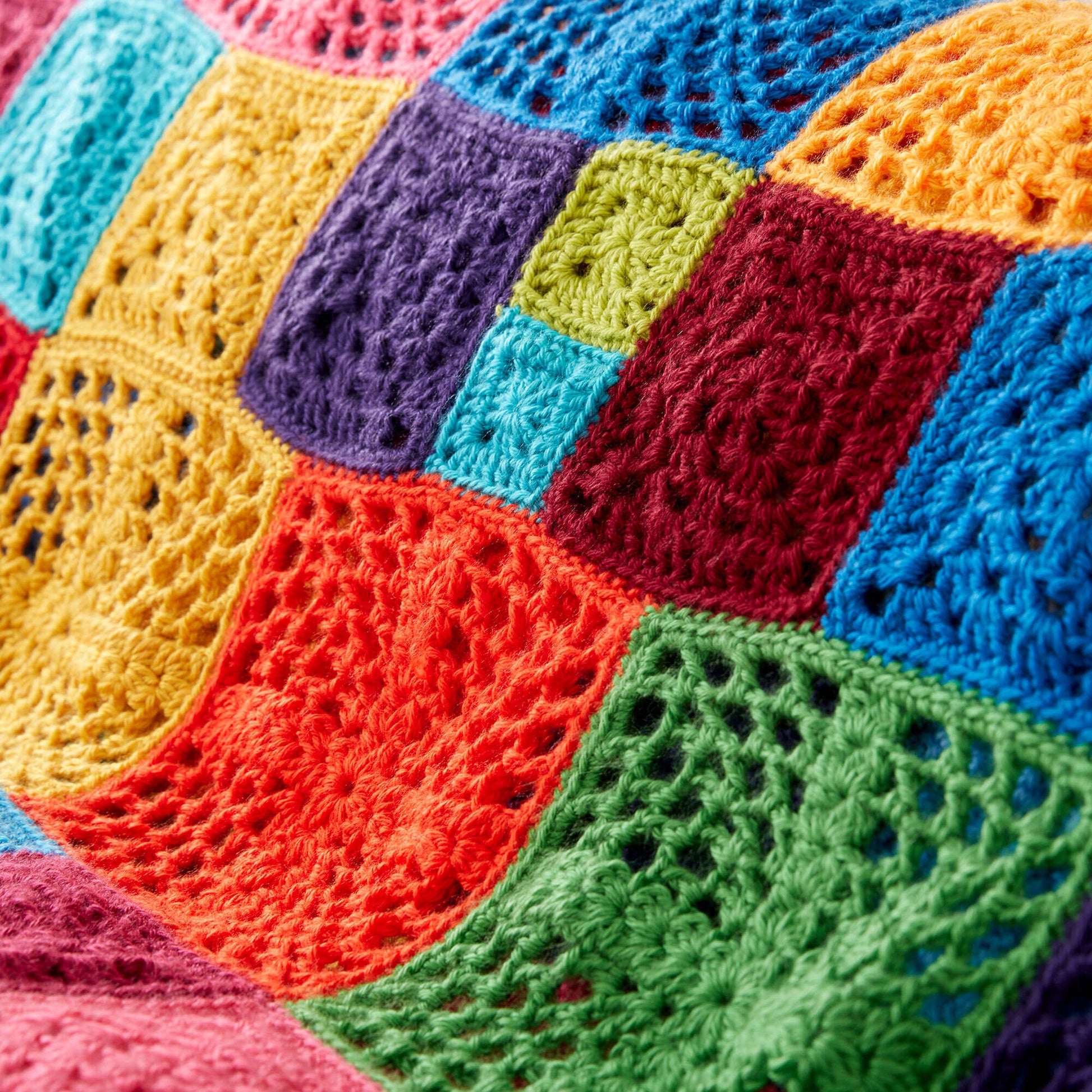 Free Caron 100 Motif Afghan Crochet Pattern