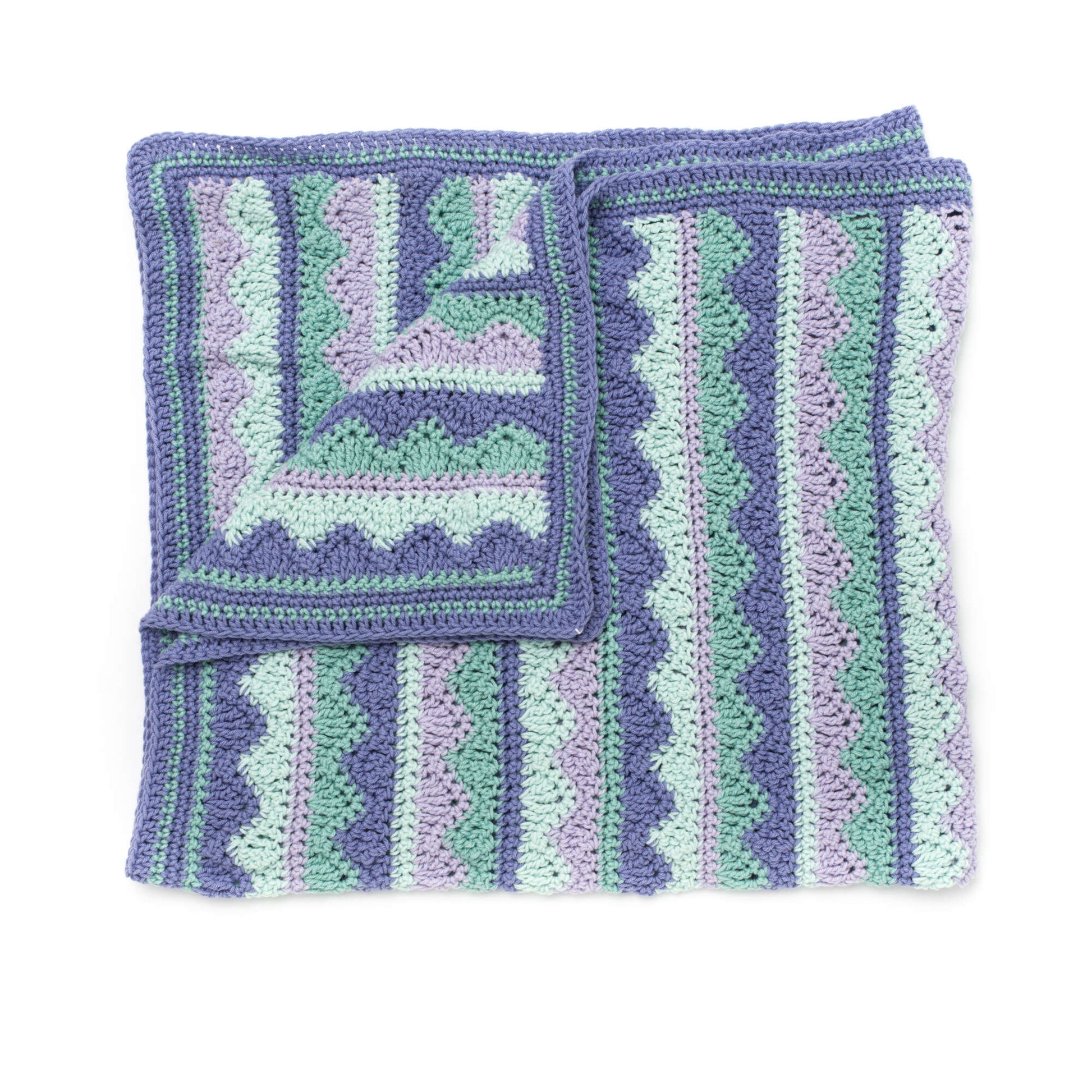 Free Caron Crochet Summer Mist Throw Pattern