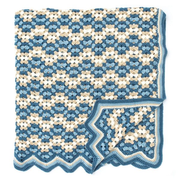 Caron Cheery Crochet Granny Stripes Baby Blanket​ Pattern
