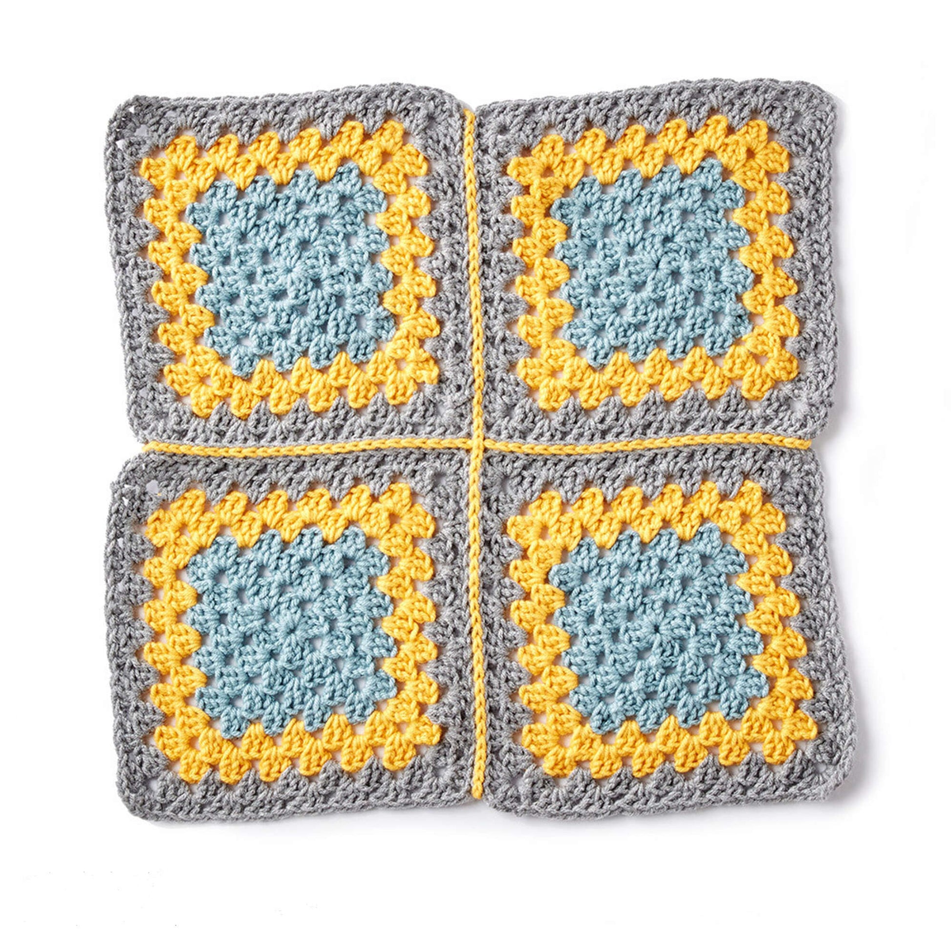 Caron Diamond Crochet Granny Afghan Version 2