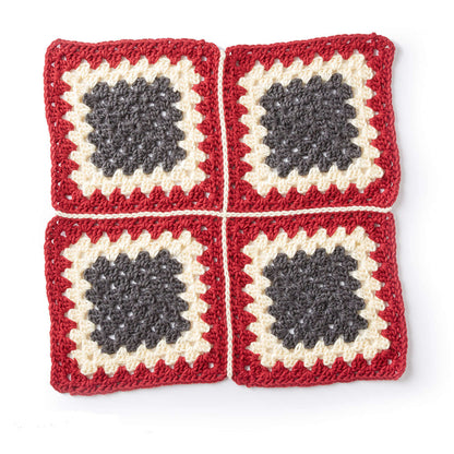 Caron Diamond Crochet Granny Afghan Version 2