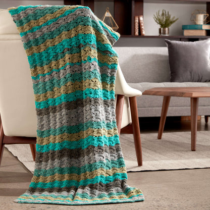 Caron Wavy Crochet Afghan Single Size