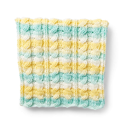 Caron Citrus Cables Crochet Baby Blanket Single Size