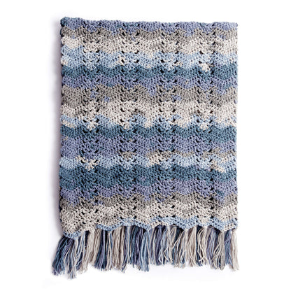 Caron Ocean Waves Crochet Blanket Single Size