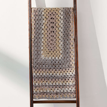 Caron Rectangular Crochet Granny Afghan Single Size