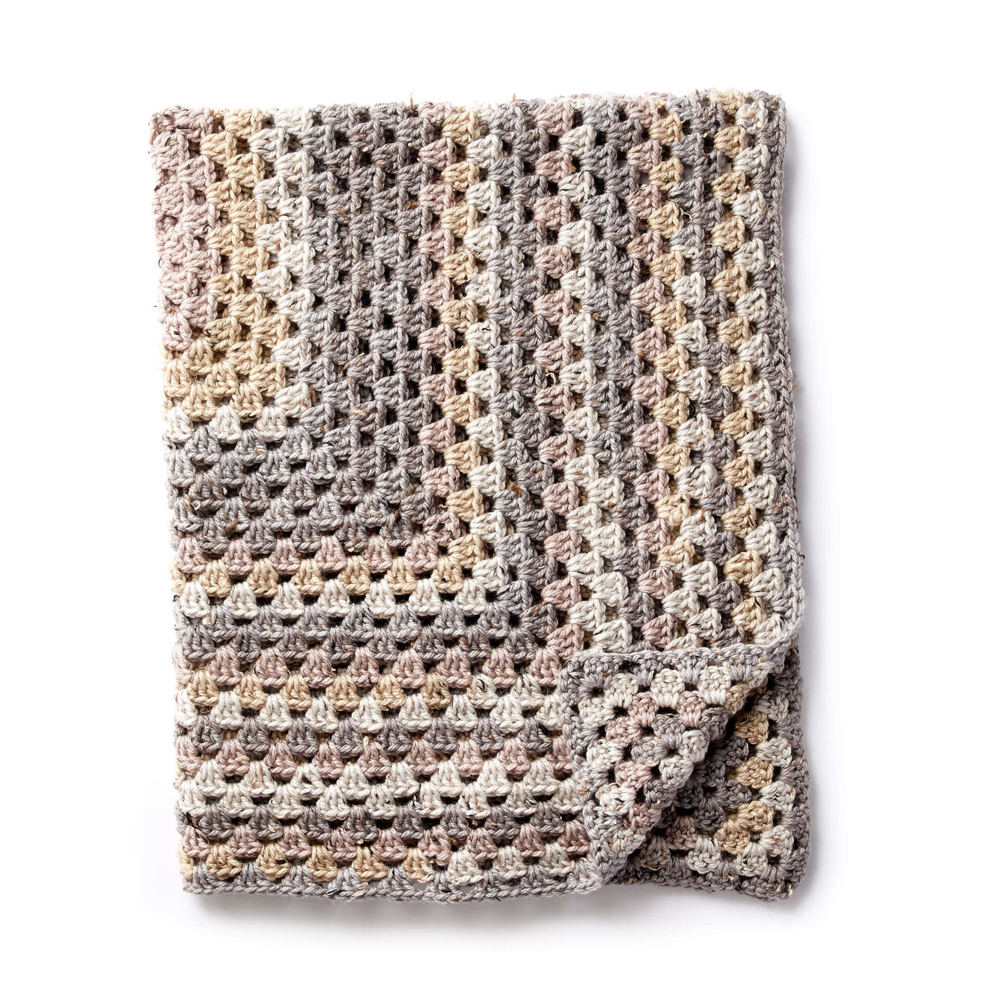 Free Caron Rectangular Crochet Granny Afghan Pattern