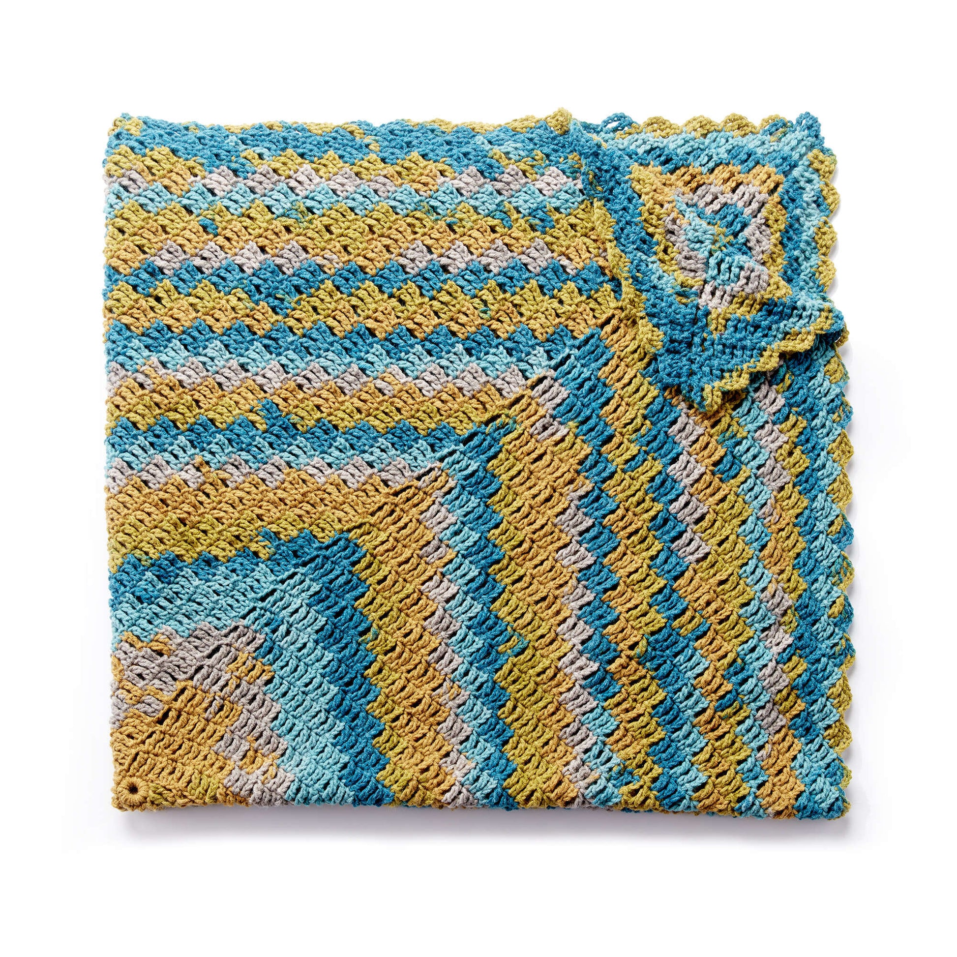 Free Caron Stacking Blocks Crochet Blanket Pattern