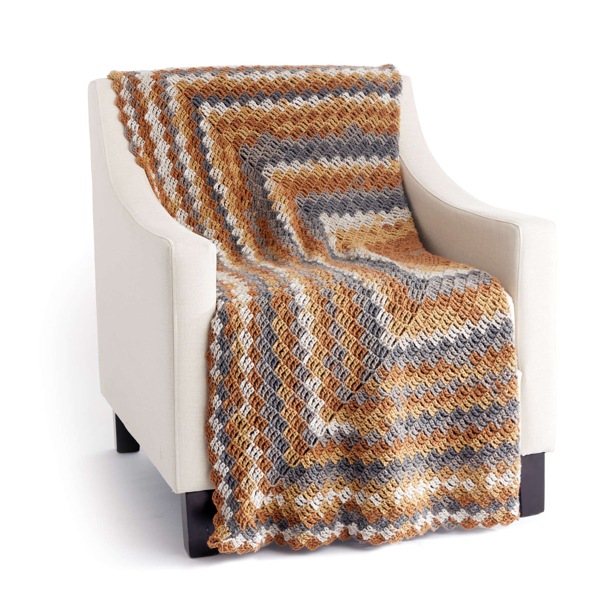Free Caron Stacking Blocks Crochet Blanket Pattern
