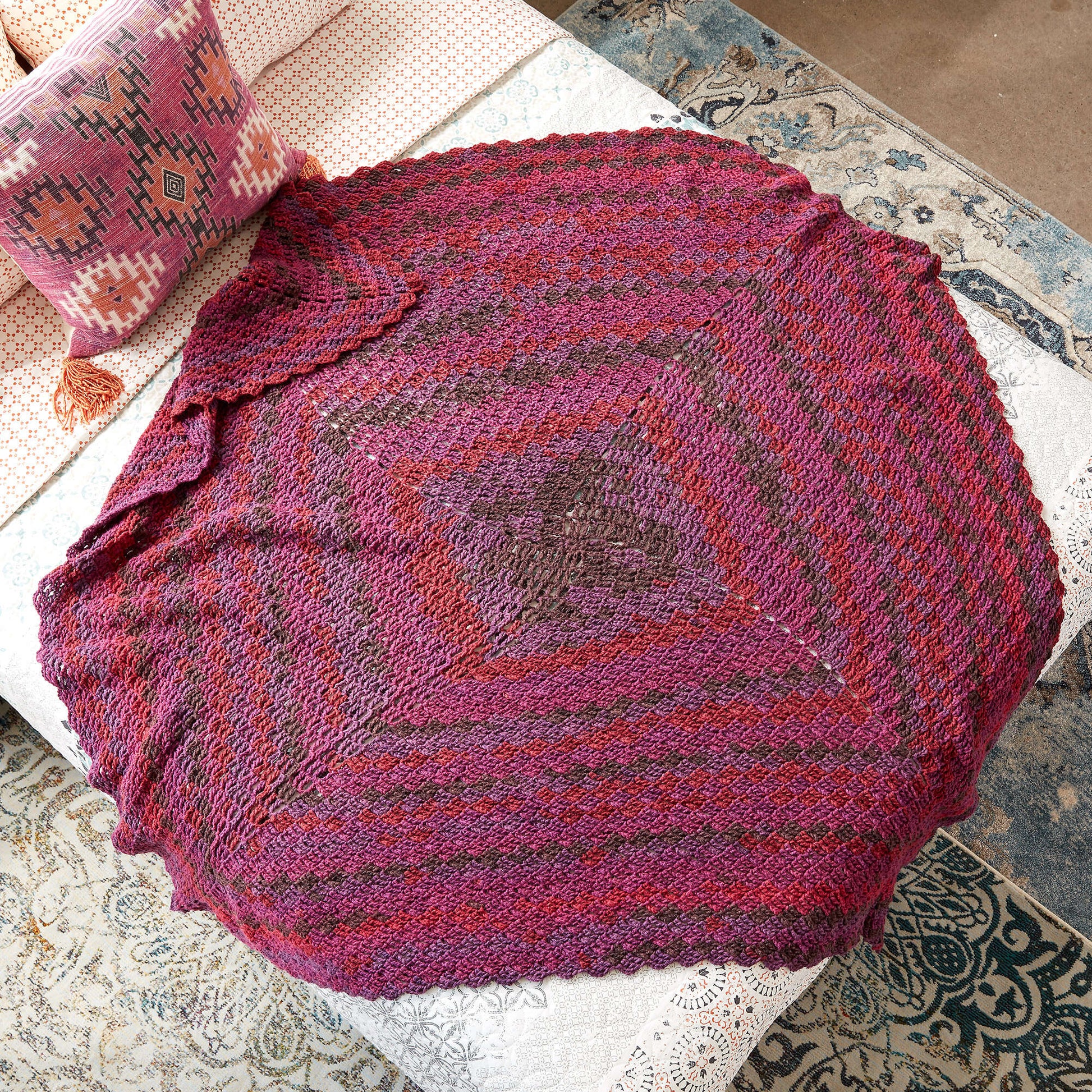 Caron Stacking Blocks Crochet Blanket Version 2