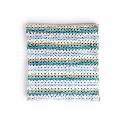 Caron Granny Stripes Crochet Blanket Single Size