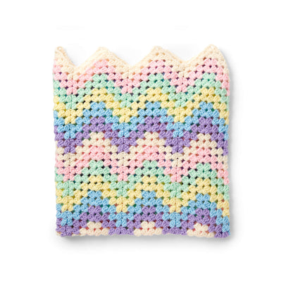 Caron Rainbow Crochet Blanket Single Size