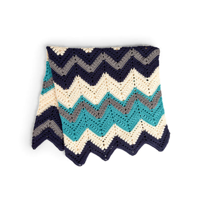 Caron Crochet Chevron Blanket Single Size