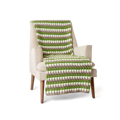 Caron Crochet Larksfoot Afghan Single Size