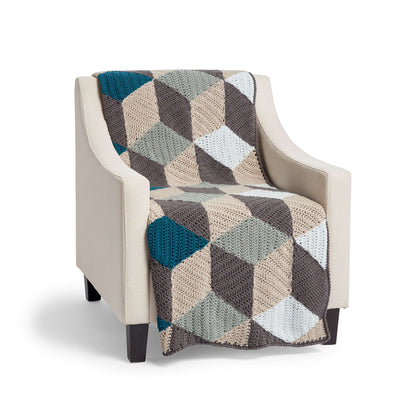 Caron X Pantone Illusion Infusion Crochet Blanket Single Size