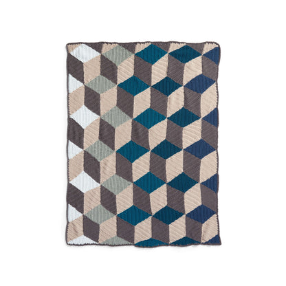 Caron X Pantone Illusion Infusion Crochet Blanket Single Size