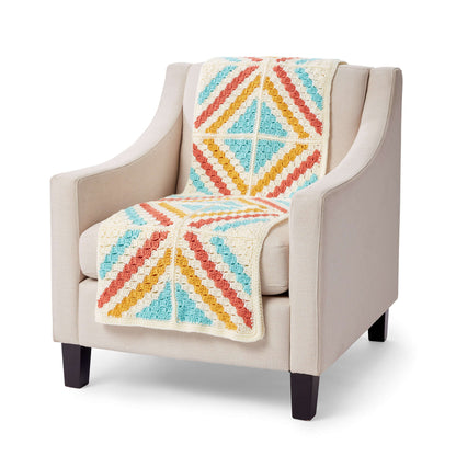 Caron Corner To Corner Crochet Motifs Blanket Single Size