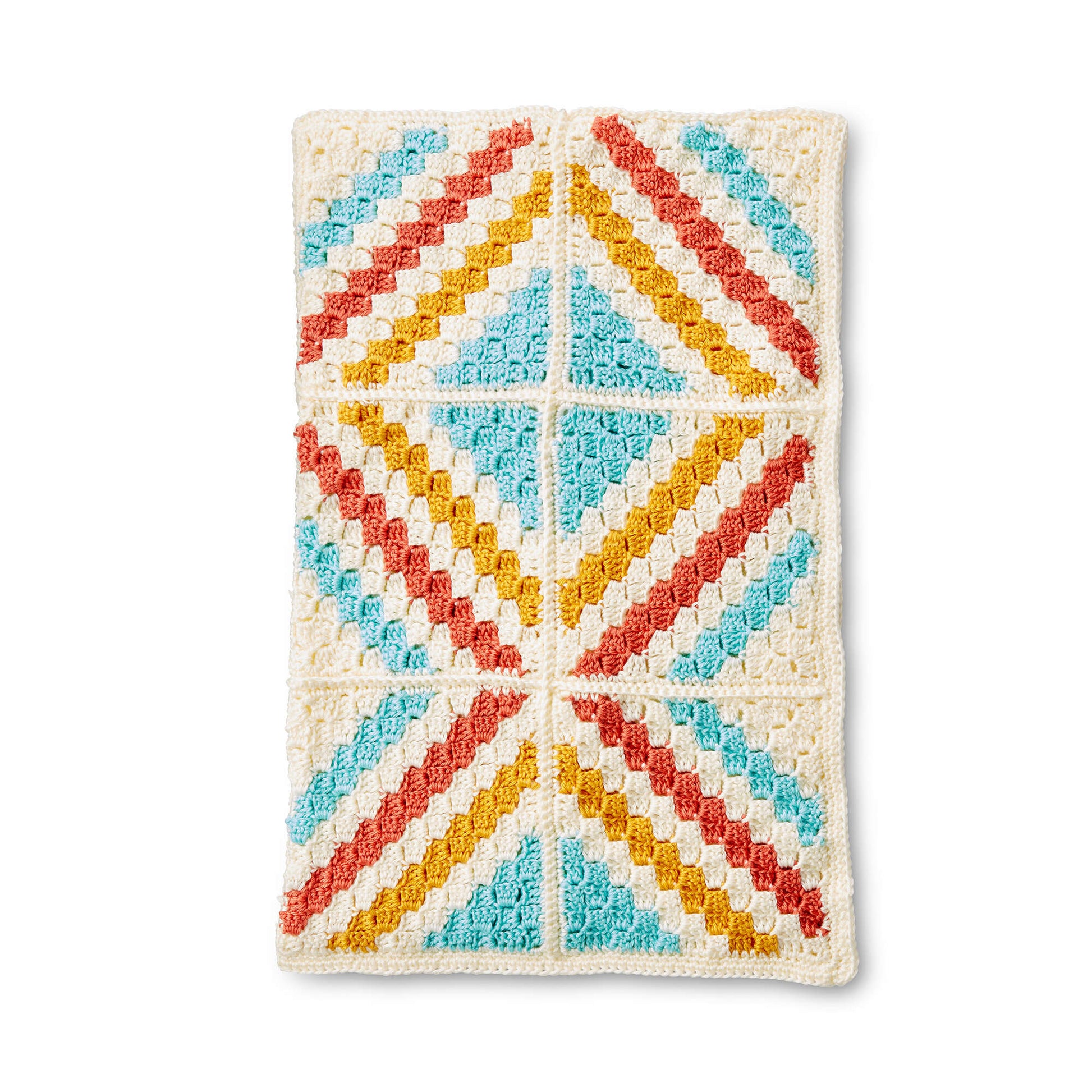 Caron Corner To Corner Crochet Motifs Blanket Single Size