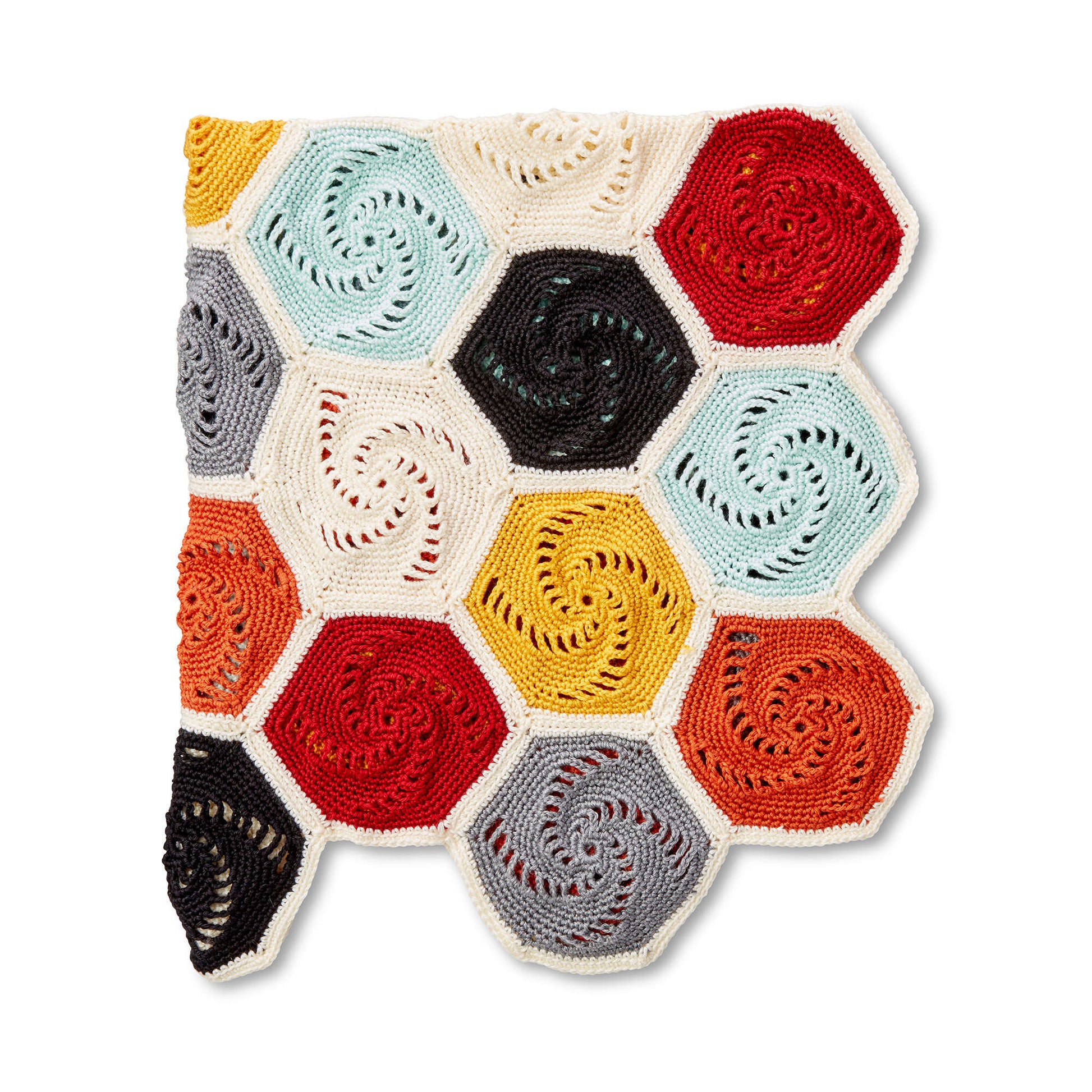 Caron Crochet Hexagons Blanket Single Size