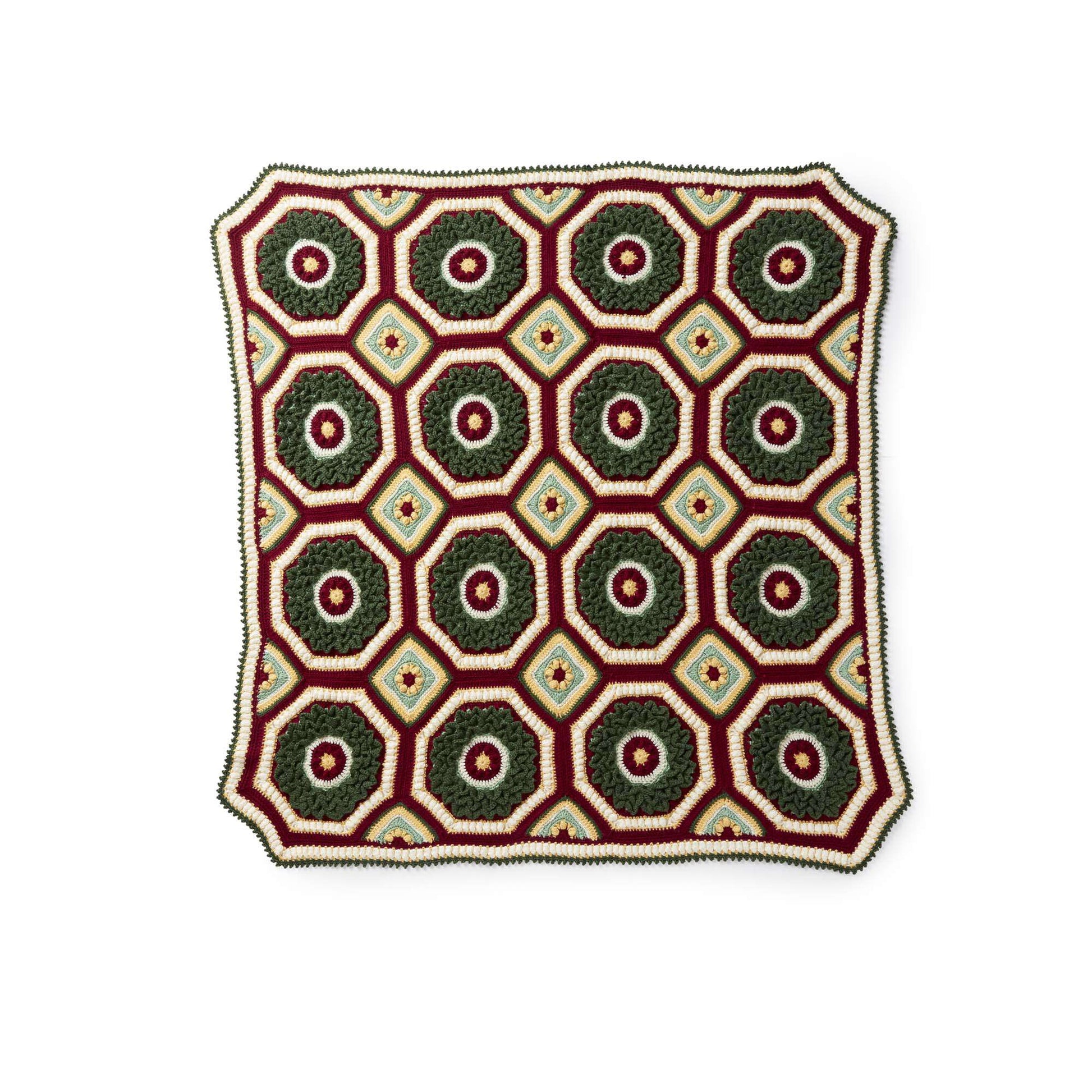 Free Caron Home For Christmas Crochet Afghan Pattern