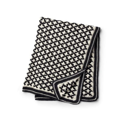 Caron Reversible Geometric Crochet Blanket Single Size