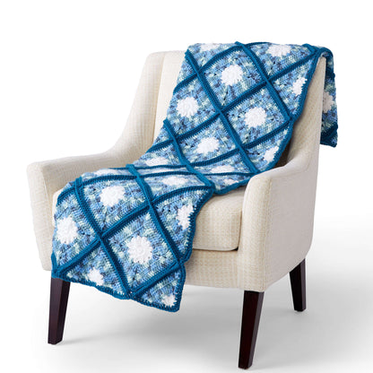 Caron Garden Lattice Crochet Afghan Single Size