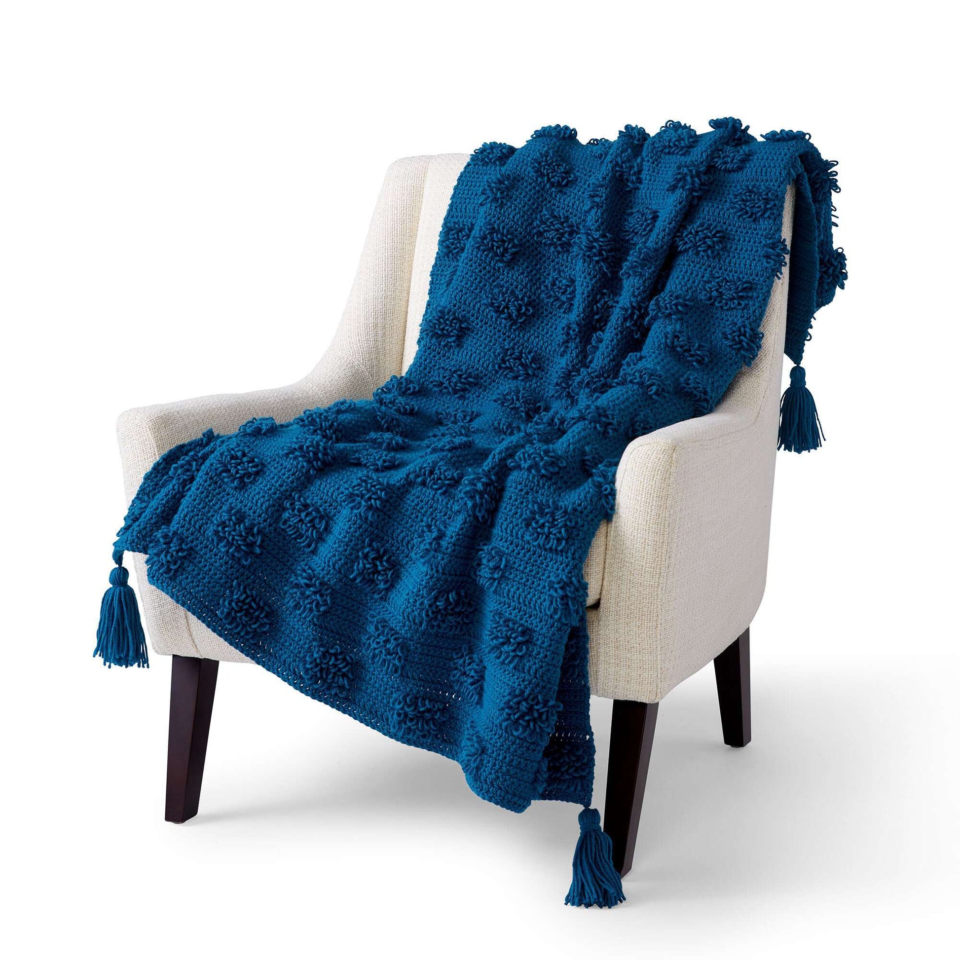Free Caron Soft Tuft Crochet Blanket Pattern