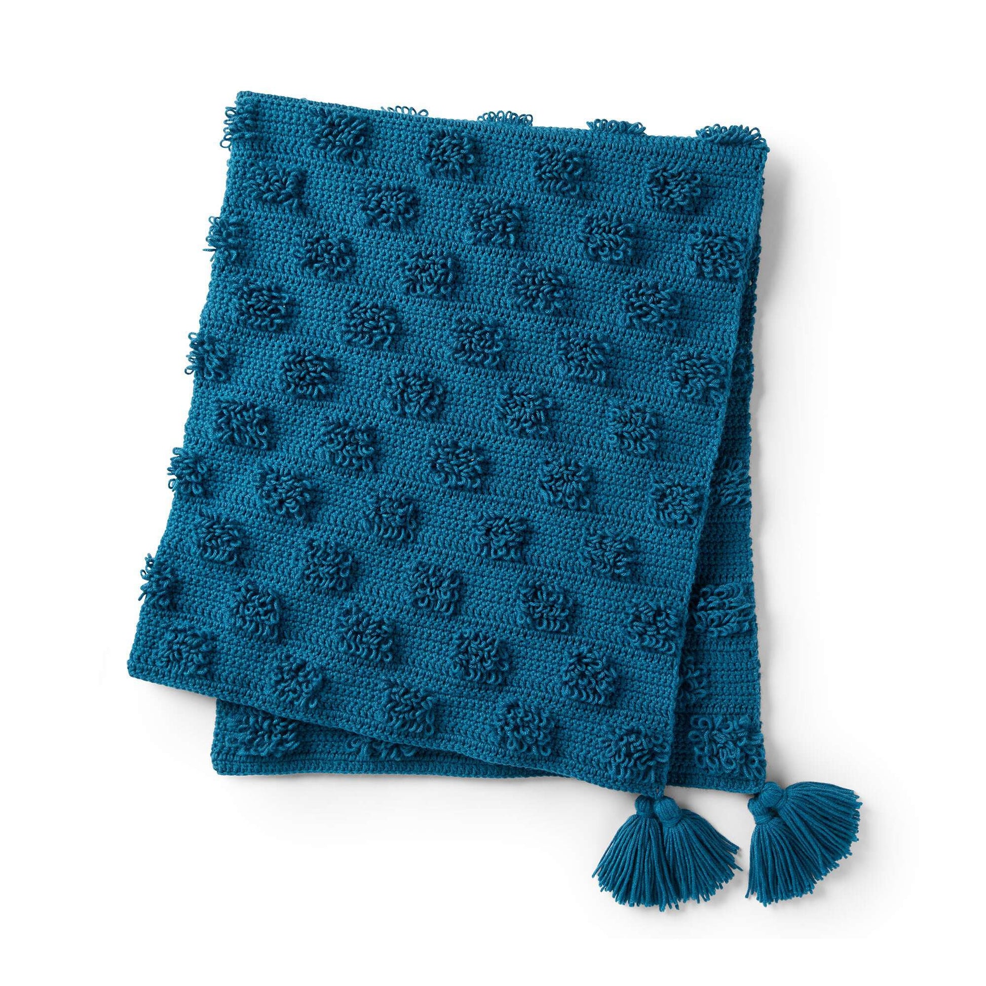 Free Caron Soft Tuft Crochet Blanket Pattern