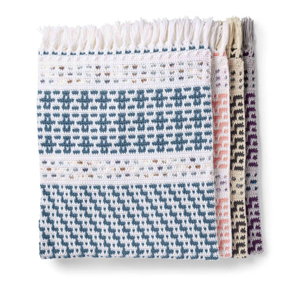 Caron Woven Mosaic Crochet Blanket Version 1