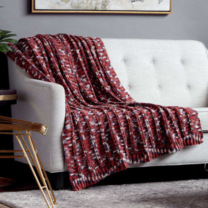 Caron Crochet Ridges Blanket Single Size