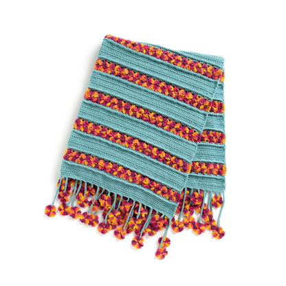 Caron Garden Flowers Crochet Blanket Single Size