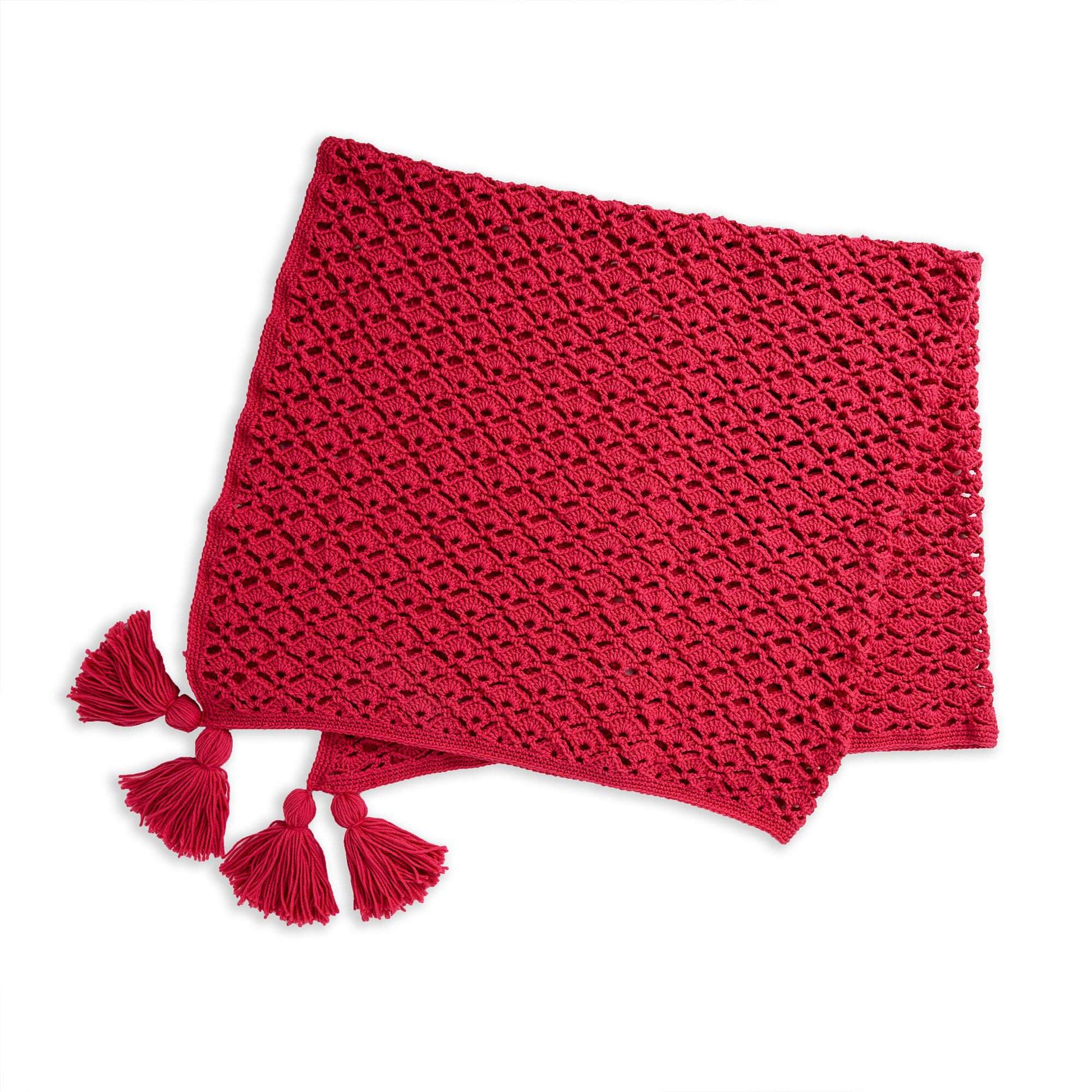 Caron Shell Stitch Crochet Blanket Crochet Blanket made in Caron One Pound yarn