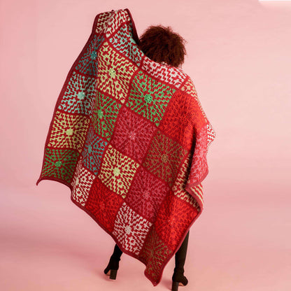 Caron Mosaic Motifs Crochet Blanket Single Size
