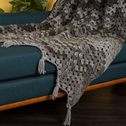 Caron Wavy Granny Crochet Blanket Single Size