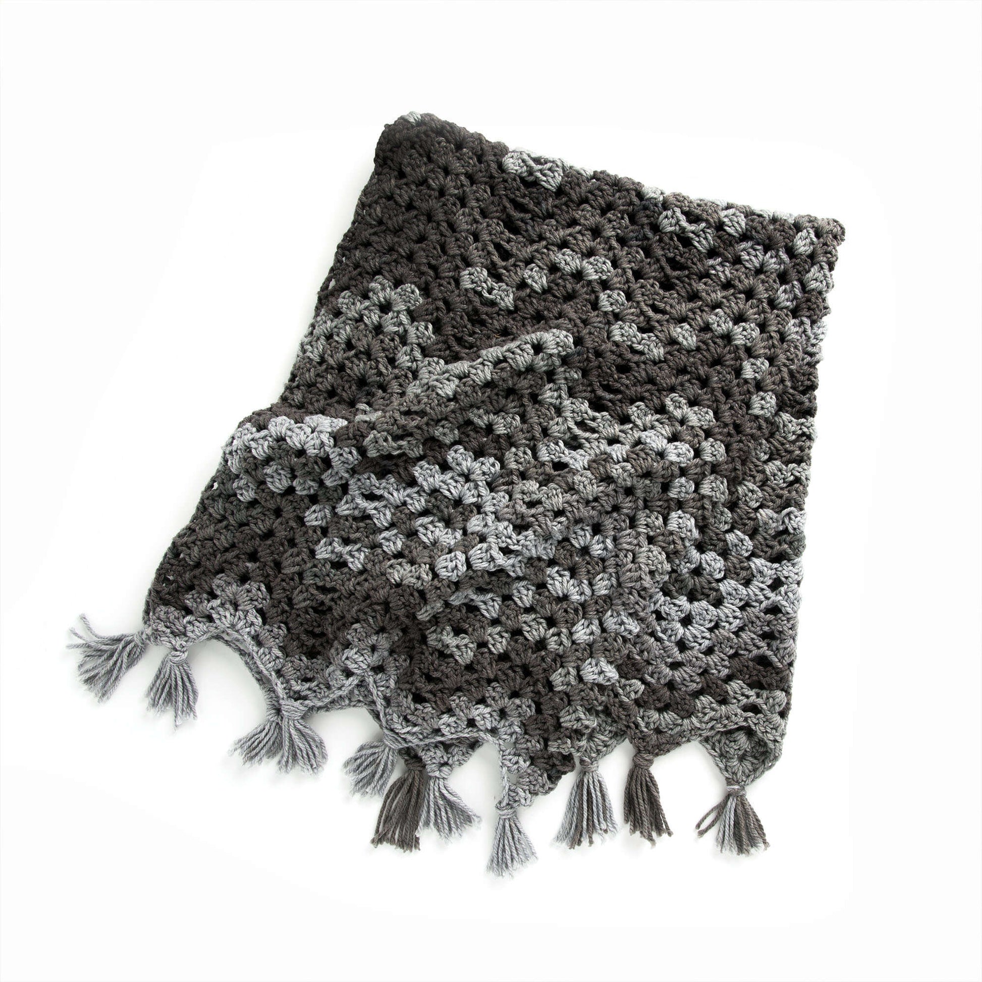 Free Caron Wavy Granny Crochet Blanket Pattern