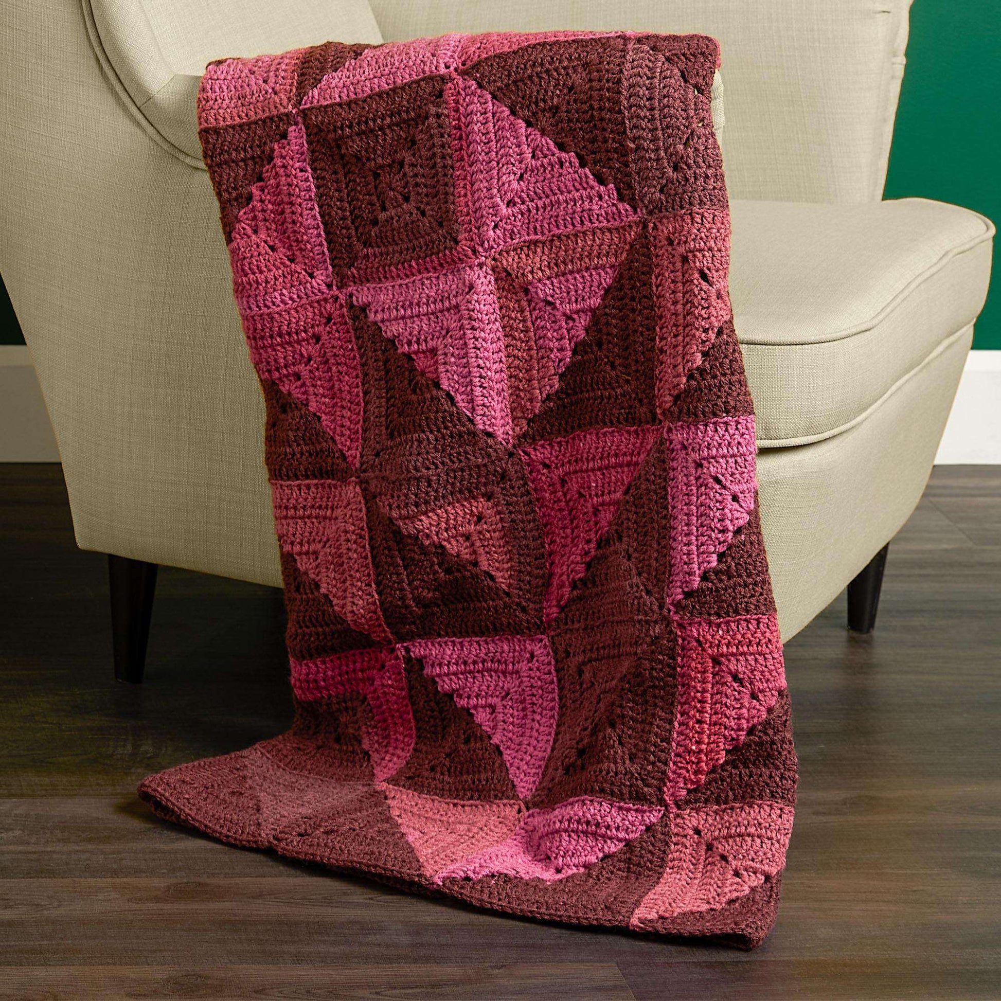 Free Caron Crochet Color Quilt Pattern