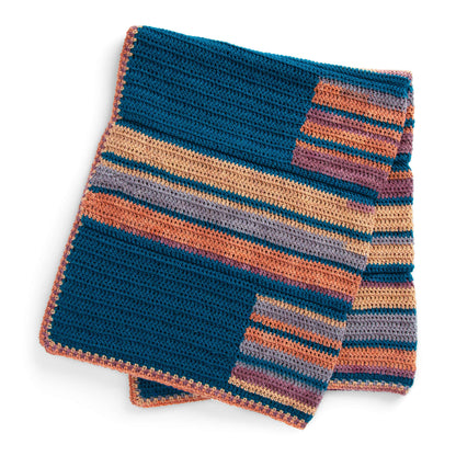 Caron Crochet Topsy Turvy Blanket Single Size