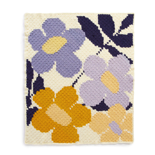 Crochet Blanket made in Caron Big Donut O'Go yarn