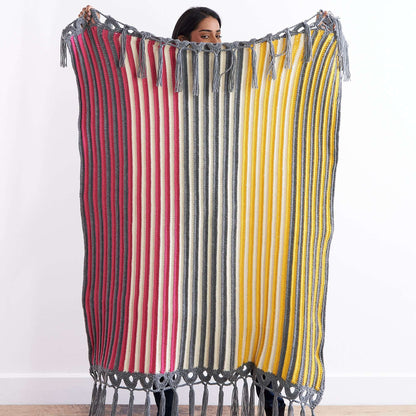 Caron Crochet Parallel Lines Throw Single Size